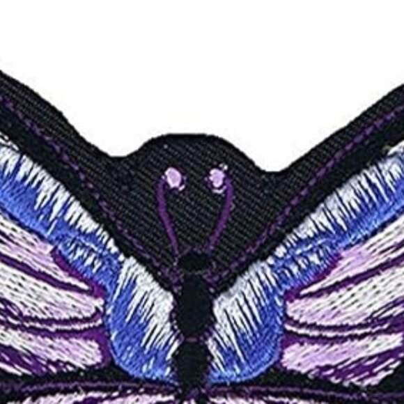 Lethal Threat Unisex Purple Butterfly 3.5"x3.5" Patch MN32028 💸 - Picture 3 of 4